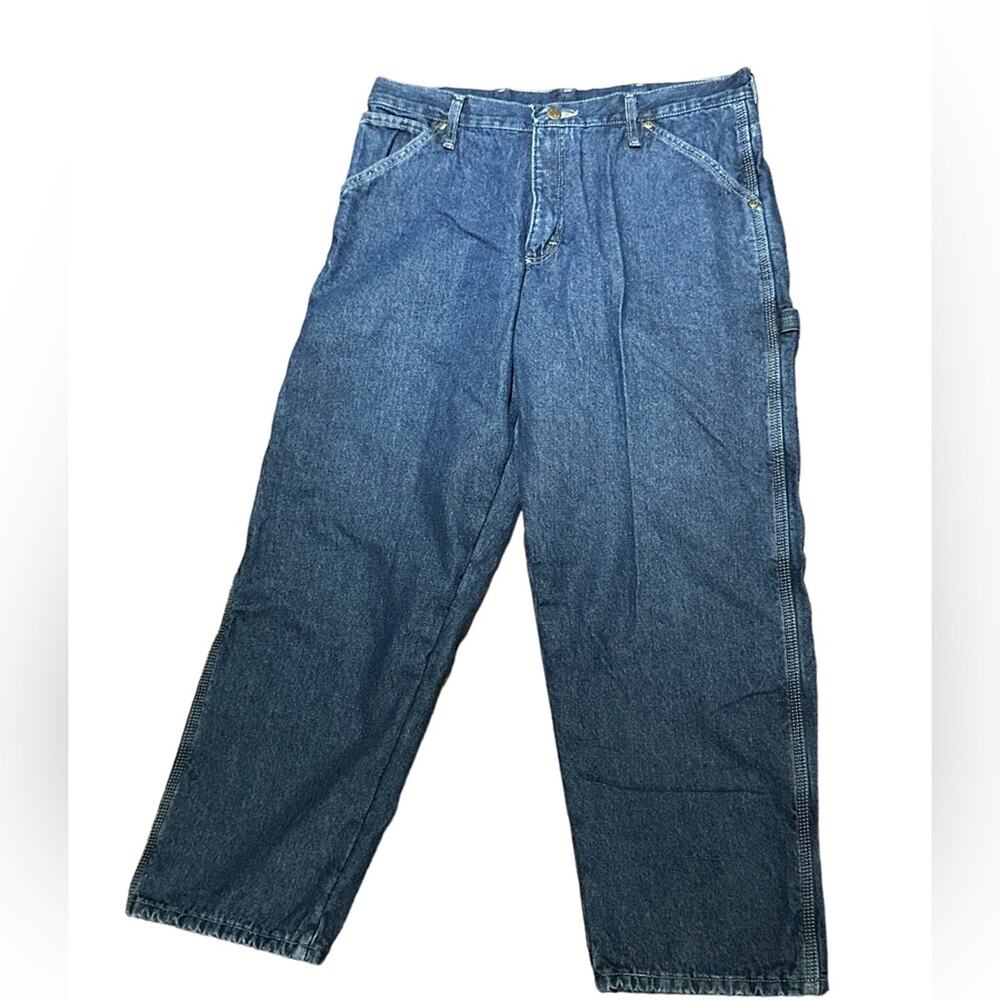 Wrangler Mens 34 x 30 Carpenter Jeans with Polyester Fleece Lining